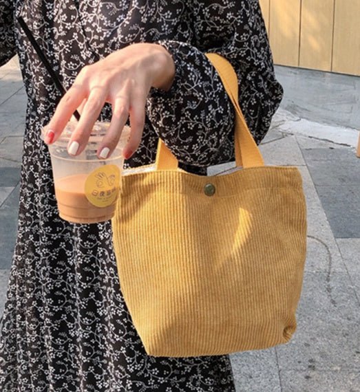 Mini Eco Clutch Korean Tote Bag Yellow