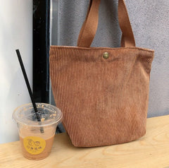 Mini Eco Clutch Korean Tote Bag Brown