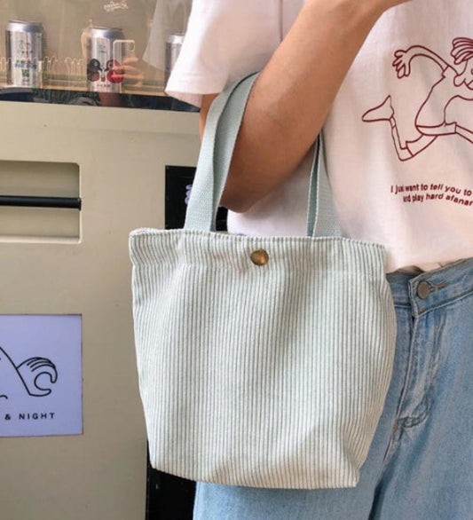 Mini Eco Clutch Korean Tote Bag Mint green