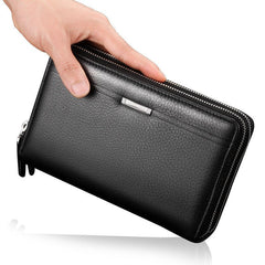 Multi - card men's clutch bag Black