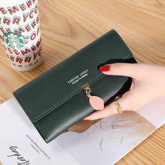 Multi - function Three - fold Clutch bag Dark green