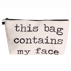 Multifunctional Letter Print Cosmetic Clutch Bag for Women Hzb837
