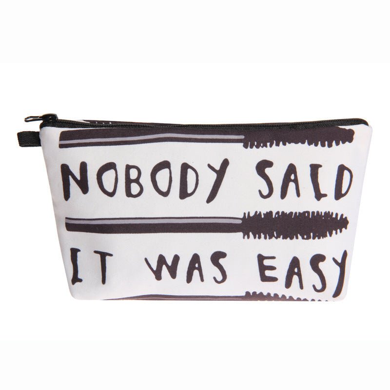 Multifunctional Letter Print Cosmetic Clutch Bag for Women Hzb838