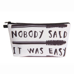 Multifunctional Letter Print Cosmetic Clutch Bag for Women Hzb838