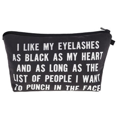 Multifunctional Letter Print Cosmetic Clutch Bag for Women Hzb843
