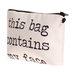 Multifunctional Letter Print Cosmetic Clutch Bag for Women Hzb759