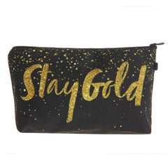 Multifunctional Letter Print Cosmetic Clutch Bag for Women Hzb759
