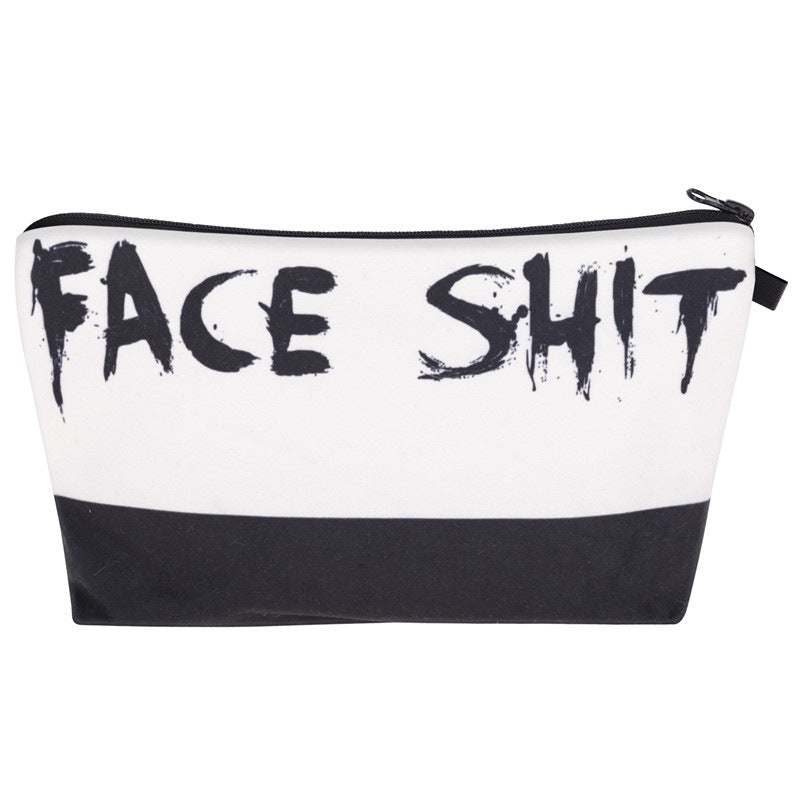 Multifunctional Letter Print Cosmetic Clutch Bag for Women Hzb876