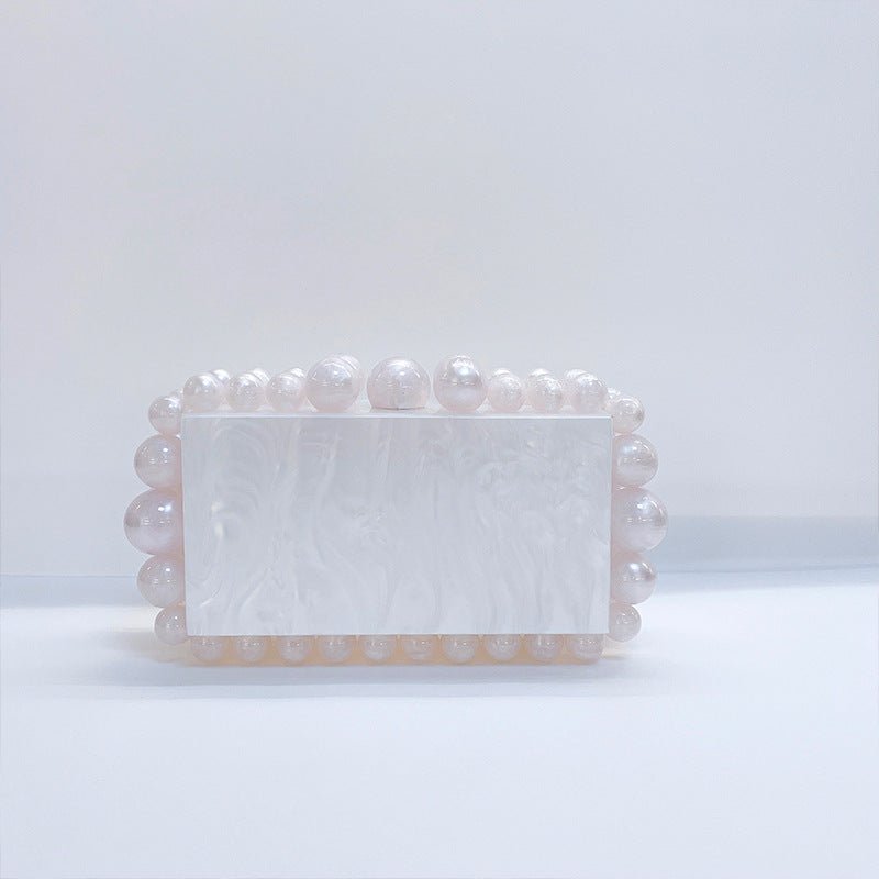 New Acrylic Cloud Bag Clutch White