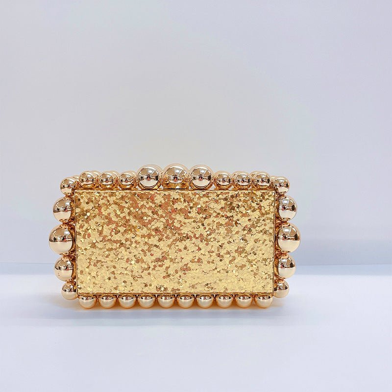New Acrylic Cloud Bag Clutch Gold