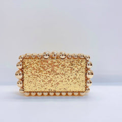 New Acrylic Cloud Bag Clutch Gold