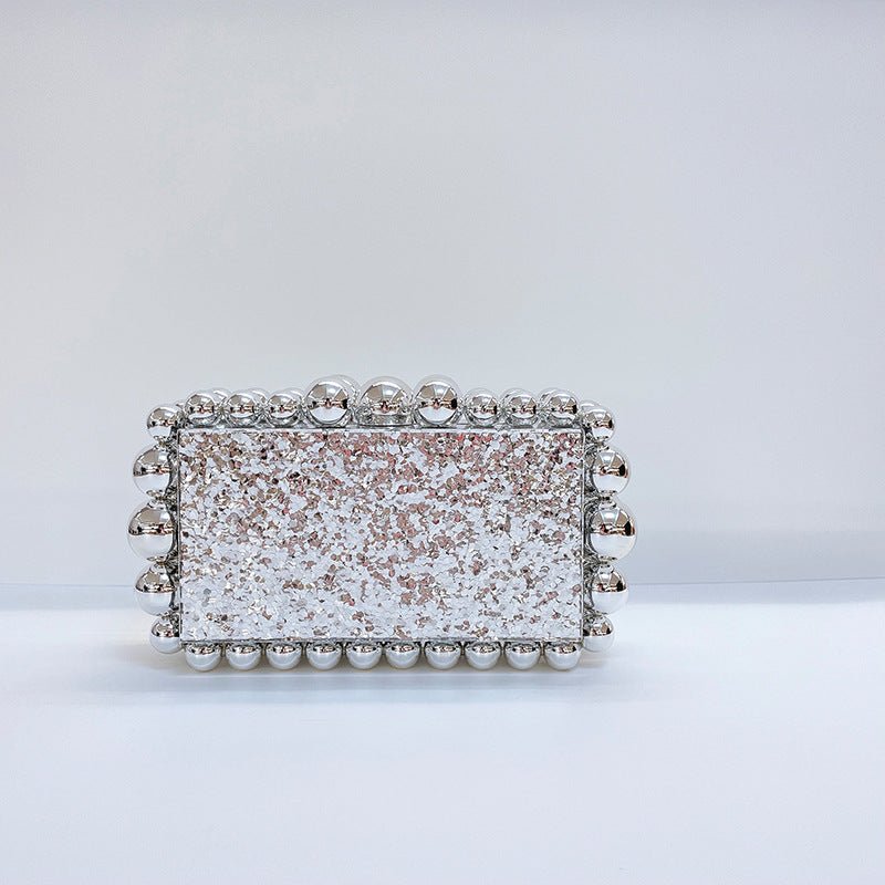 New Acrylic Cloud Bag Clutch Silver