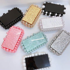 New Acrylic Cloud Bag Clutch Black Bag