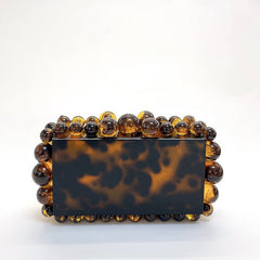 New Acrylic Cloud Bag Clutch Brown