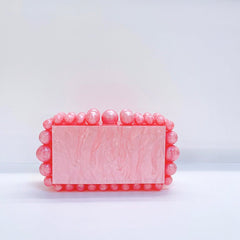 New Acrylic Cloud Bag Clutch Pink