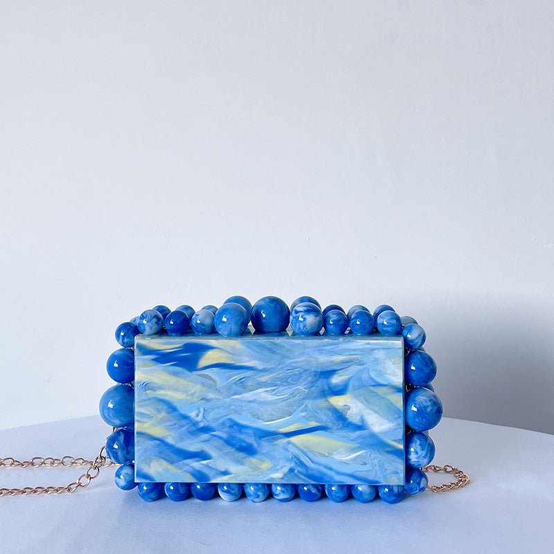 New Acrylic Cloud Bag Clutch Blue