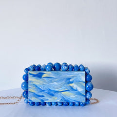 New Acrylic Cloud Bag Clutch Blue
