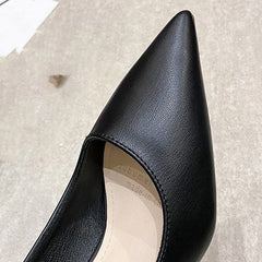 New Fine Heel Pointed High Heels Female Black 5cm