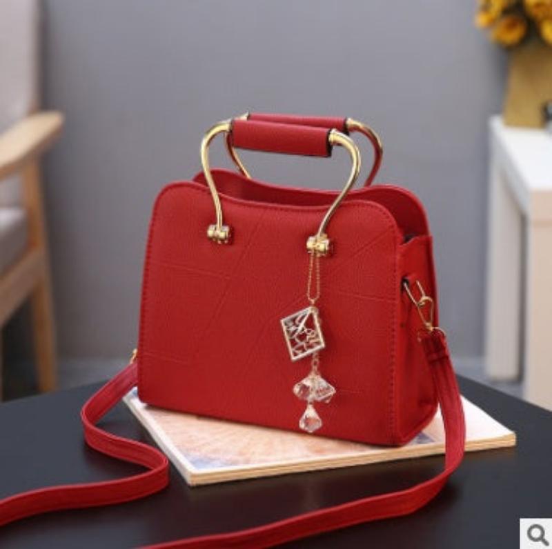 New Korean Clutch & Shoulder Bag for Women Red wine