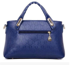 New Korean Fashion Clutch - Embossed 4 - Piece Ladies Shoulder Bag Blue