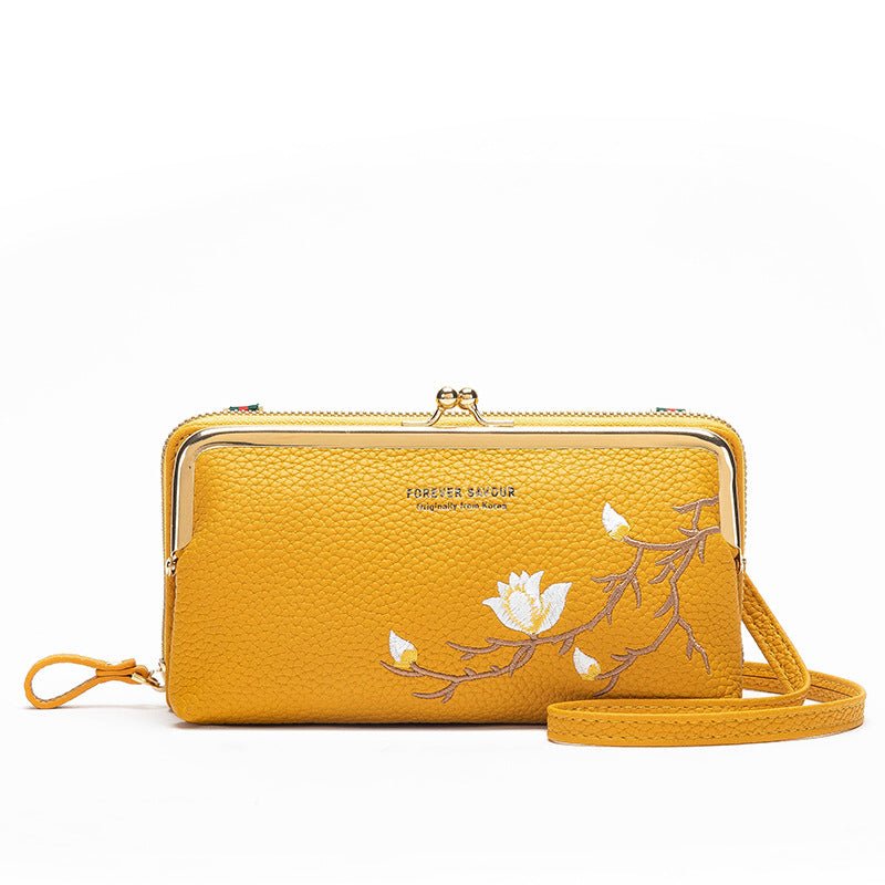New Large Capacity Zipper Wallet For Girls Yellow