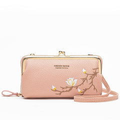 New Large Capacity Zipper Wallet For Girls Pink