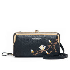 New Large Capacity Zipper Wallet For Girls Black