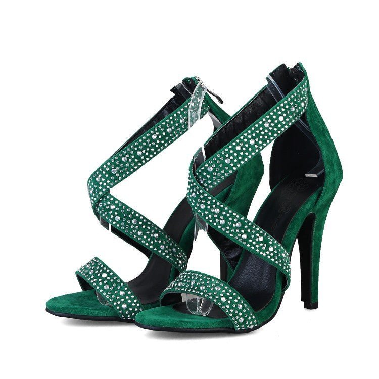 New Sexy Stiletto Heel – Elevate Your Look with Bold Elegance Green