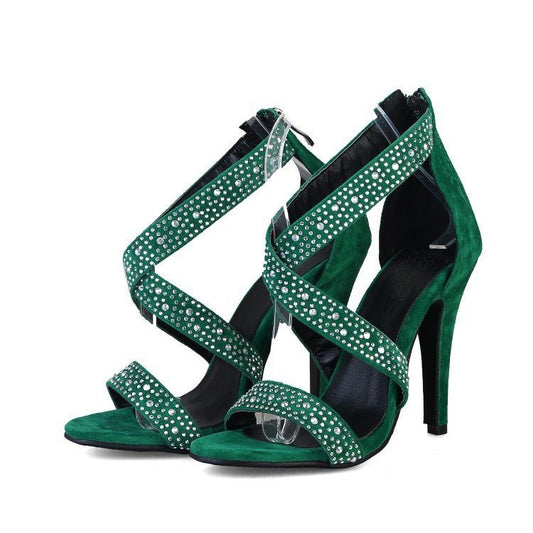 New Sexy Stiletto Heel – Elevate Your Look with Bold Elegance Green