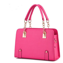 New Tide Clutch - Summer Fashion Handbag with Chain Crossbody Strap Rose Red