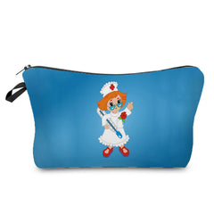 Nurse Angel Printed Makeup Storage Bag - Stylish Cosmetic Organizer F