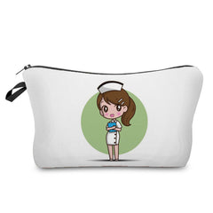 Nurse Angel Printed Makeup Storage Bag - Stylish Cosmetic Organizer I