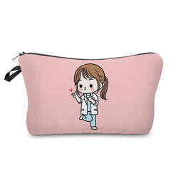 Nurse Angel Printed Makeup Storage Bag - Stylish Cosmetic Organizer K