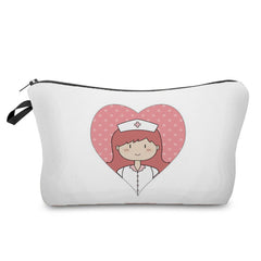 Nurse Angel Printed Makeup Storage Bag - Stylish Cosmetic Organizer J