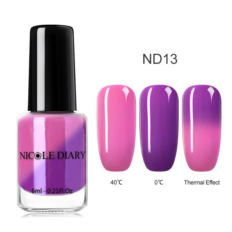 Peelable Temperature - Change Color - Changing Nail Polish Collection ND13