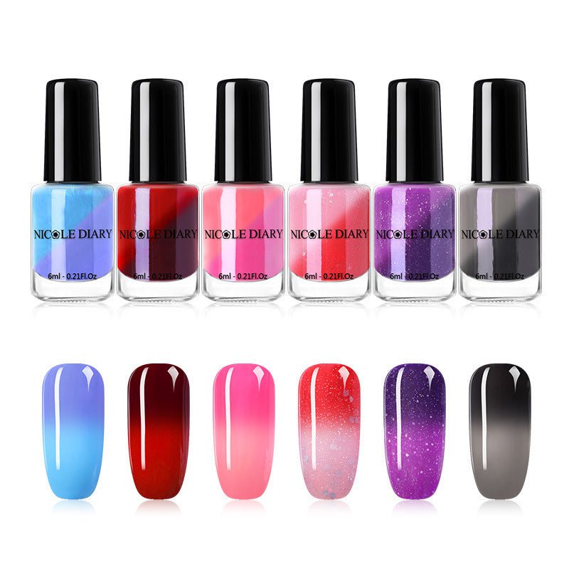 Peelable Temperature - Change Color - Changing Nail Polish Collection ND01