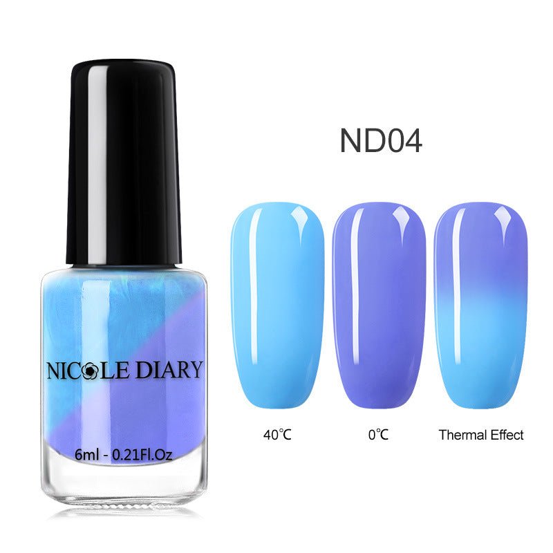 Peelable Temperature - Change Color - Changing Nail Polish Collection ND04