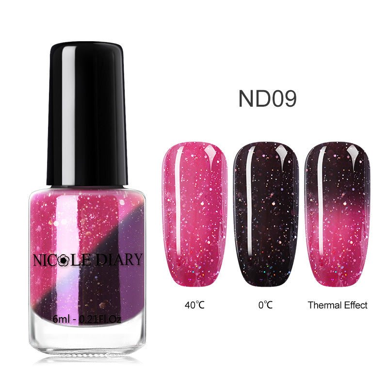 Peelable Temperature - Change Color - Changing Nail Polish Collection ND09