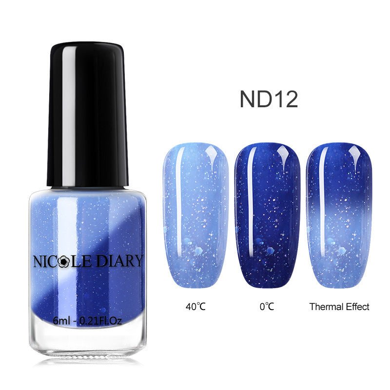 Peelable Temperature - Change Color - Changing Nail Polish Collection ND12