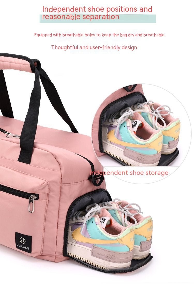 Portable Storage Bag for Short Trips with Large Capacity Pink