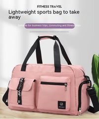 Portable Storage Bag for Short Trips with Large Capacity Pink