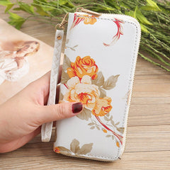 Printed Clutch Wallet for Ladies Yellow