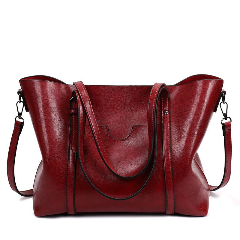 Retro European Clutch Messenger Bag for Stylish Women Wine red
