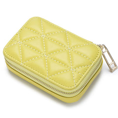 Rhombus Portable Portable Lipstick Pack Mini Cosmetic Bag Goose Yellow