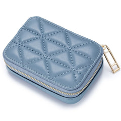 Rhombus Portable Portable Lipstick Pack Mini Cosmetic Bag Blue