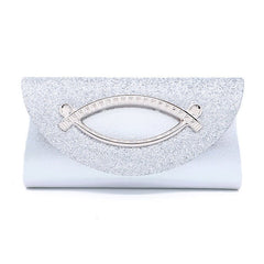 Sequined ladies clutch Silver