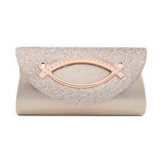 Sequined ladies clutch Gold