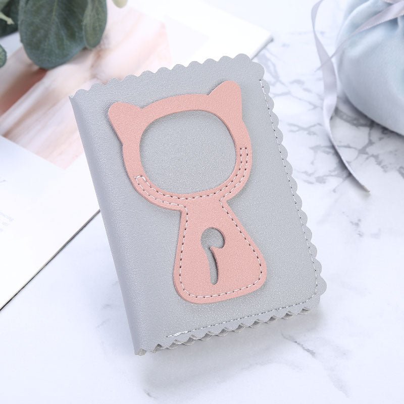 Short clutch wallet Light grey