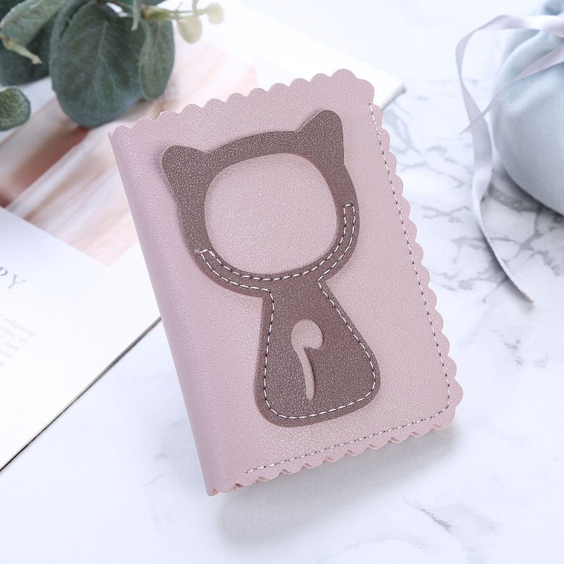 Short clutch wallet Purple