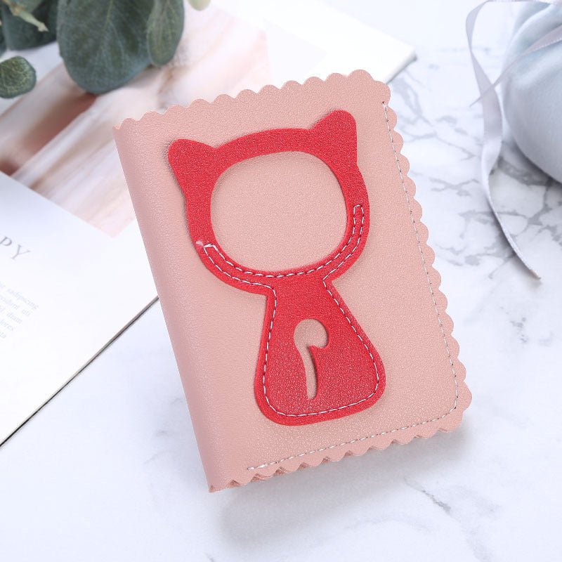 Short clutch wallet Pink